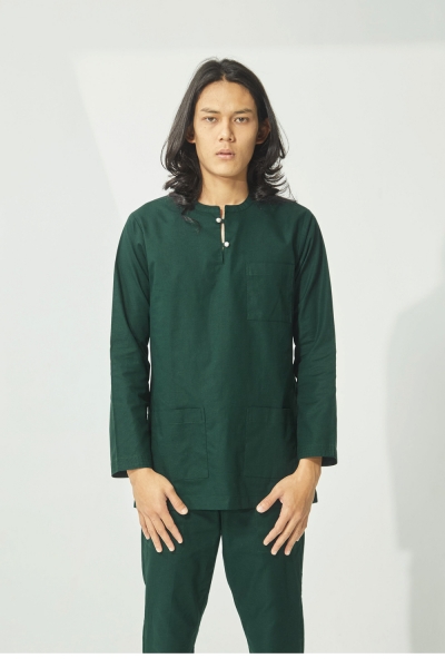 Baju Melayu Teluk Belanga Zurai, Emerald Green